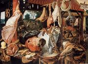 Pieter Aertsen Butcher sale state with flight nacb Agypten oil painting on canvas